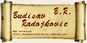 Budisav Radojković vizit kartica